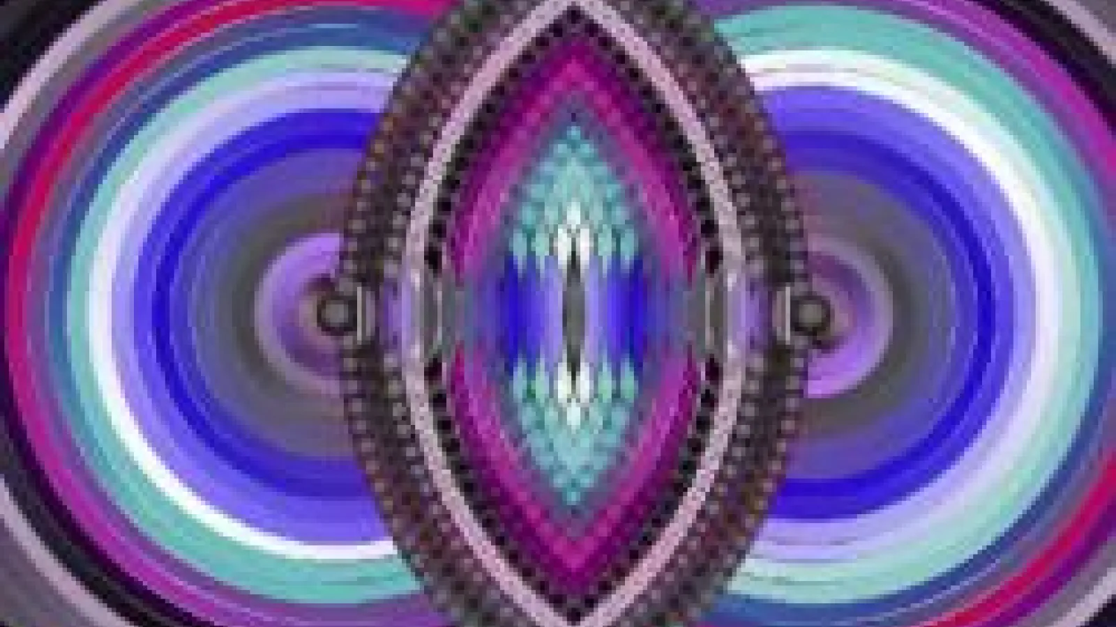 Two sets of concentric circles, intersecting like a Venn diagram