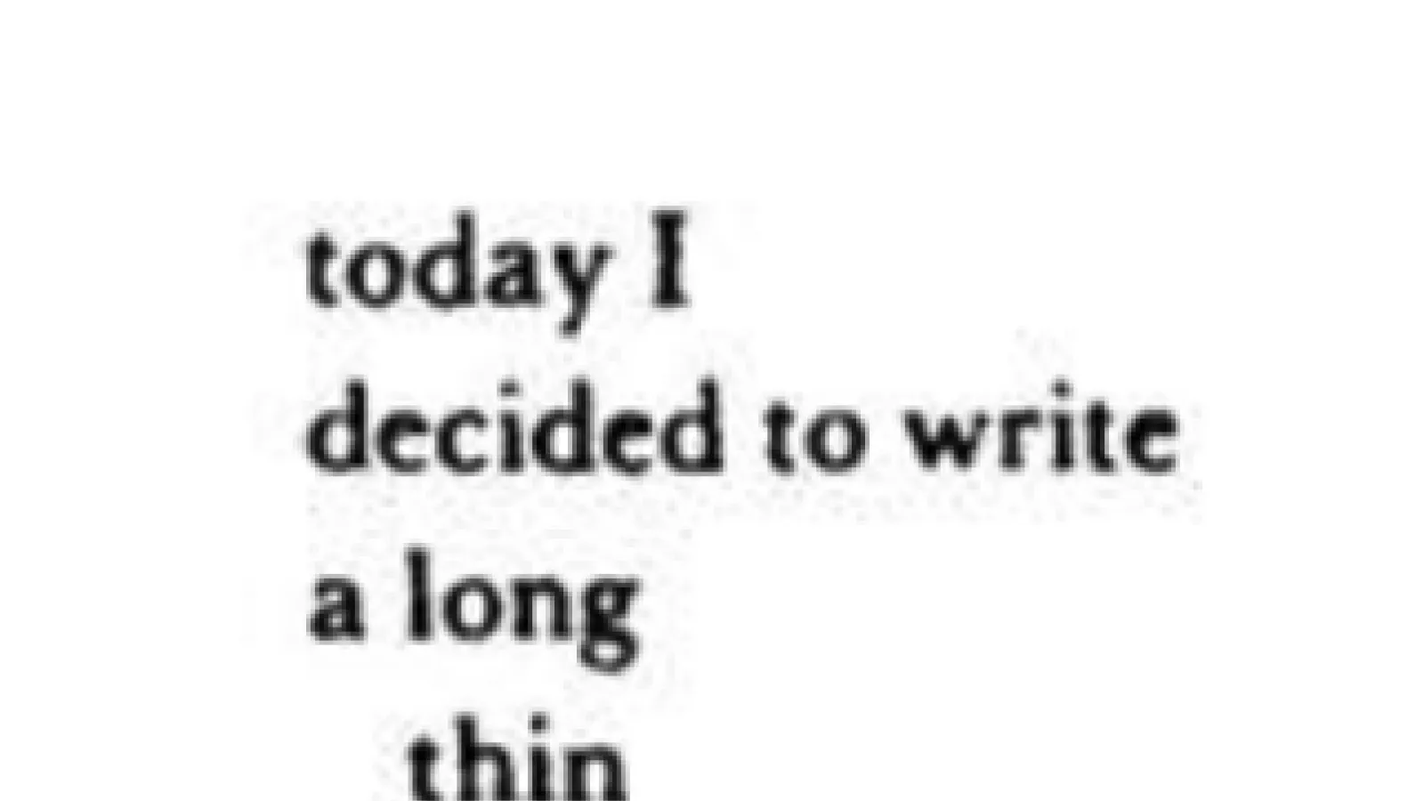 Beginning of A. R. Ammons A Tape for the Turn of the Year