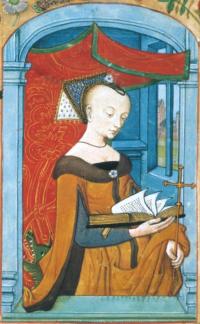 Medieval depiction of Saint Margaret