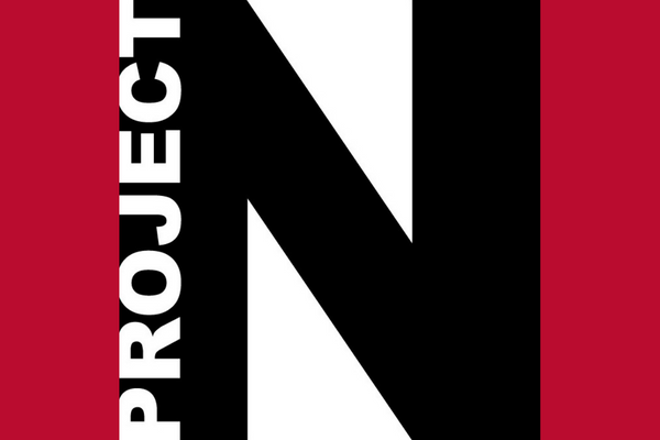 Projective Narrative logo on red background