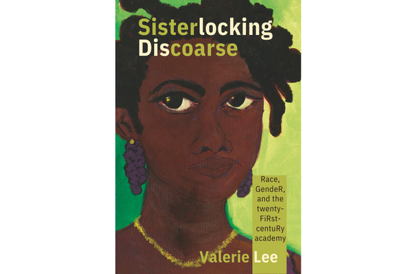 Graphic for Sisterlocking Discoarse with rendering of a black woman